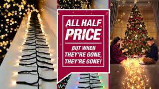 From 0711  New this week  ALL CHRISTMAS TREE LIGHTS are now ALL HALF PRICE [upl. by Ahsia]