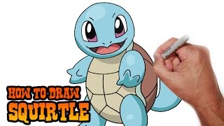 How to Draw Squirtle  Pokemon [upl. by Joellyn]