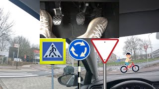 Het geheim van stressvrij rijden op rotondes 🚗 💨 💡 ✅ rijles tips en tricks [upl. by Drucy730]