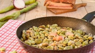 Il segreto delle fave con la pancetta o il guanciale  Ricette che Passione [upl. by Atekahs]