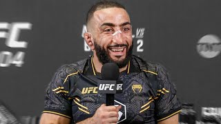 Belal Muhammad PostFight Press Conference  UFC 304 [upl. by Ardnasirk578]