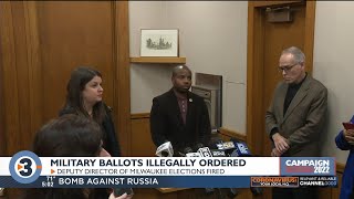 Milwaukee elections worker fired over false ballot requests [upl. by Notsyrb]