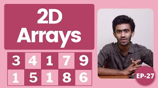 2D Arrays  CProgramming Ep  26  Tamil  code io [upl. by Teeter]