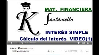 INTERÉS SIMPLE VIDEO 1 [upl. by Ainsley]