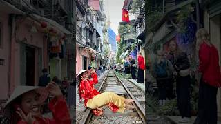 Vietnam 🇻🇳 Travel Vlog vietnamtravelvlog hanoitrainstreet halongbaytravel solotravel [upl. by Aciraa]