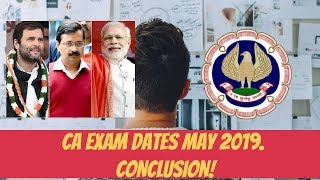 CA Exam Dates May 2019  My opinion 🔥🔥🔥 [upl. by Eidac160]