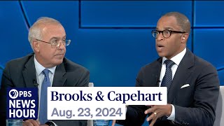 Brooks and Capehart on main takeaways from the DNC and what comes next [upl. by Bortman656]