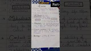 Cancer Oncology Metastasis Contact InhibitionPart1biology neetbsczoologyshortsshortsfeed [upl. by Guinevere]