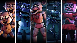 FNaF Sister Location Voice Lines animated [upl. by Celie]