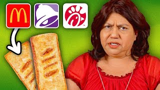 Mexican Moms eat and rank EVERY Fast Food Dessert  Which one do they like best [upl. by Boothman108]