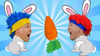 Bunny Crunch Vegetables  D Billions Kids Songs [upl. by Titania]