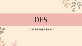 BFS and DFS in data structure HOW to solve DFS easily in exam [upl. by Binetta54]