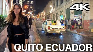 Quito Ecuador 4k Walk 🇪🇨 Night Tour [upl. by Giesser]