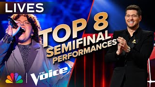 The Best Performances from the Top 8 Live SemiFinal  The Voice  NBC [upl. by Rome]