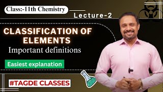 Classification of elements Important definitions   Lecture2 [upl. by Dianemarie154]