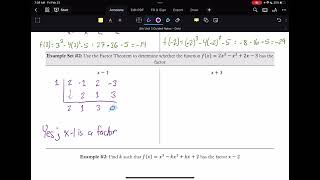 RemainderFactor Theorems [upl. by Vin]