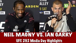 UFC 292 Neil Magny amp Ian Garry Media Day Highlights [upl. by Esereht]