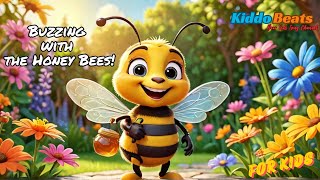 🍯🐝Buzzing with the Honey Beesquot🍯🐝  KiddoBeats452 Nursery Rhymes amp Kids songs [upl. by Ariella]