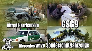 MercedesBenz W126 Sonderschutzfahrzeuge Alfred Herrhausen  GSG9  SKlasse [upl. by Dosia380]