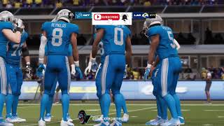 Gameplay PlayStation 4 🎮  Detroit Lions vs Los Angeles Rams [upl. by Elleuqar]