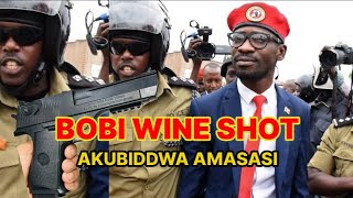 BREAKING NEWS Bobi Wine Akubiddwa Amasasi E Bulindo  Bobi Wine Shot [upl. by Anawal141]