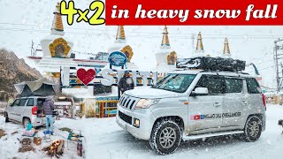 Vlog 360💢 HEAVY SNOW FALL IN KAZA🥶 ISS CONDITION ME ROOFTOP CAMPING 😨🥶 [upl. by Aerdnahs966]