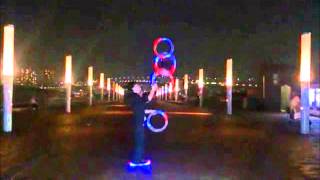 polycarbonate LED juggling ring [upl. by Andras]