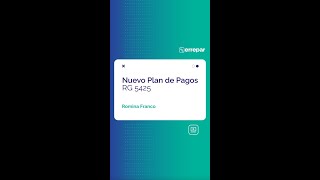 Nuevo Plan de Pagos RG 5425 [upl. by Millisent973]