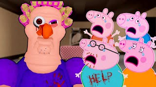 Peppa pig ESCAPE GRUMPY GRAN HORROR in Roblox  Scary Obby [upl. by Forrer]