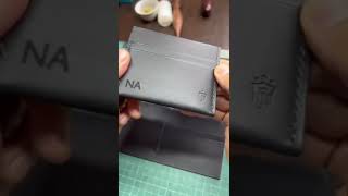 Картхолдер из Vacchetta Inst barbarado handmadeleatherwallet leathercraft wallet leather [upl. by Eniloj]