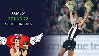 AFL Betting Tips  Round 22 2024 [upl. by Ayeki]