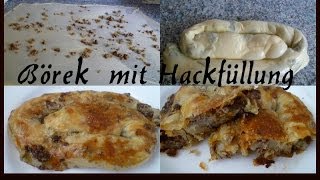 Börek mit Hackfüllung Kiymali kol böregiTürkische Küche [upl. by Juliano]