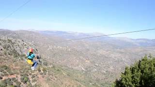 Zip wire Comares  Tirolina Comares [upl. by Jamesy]