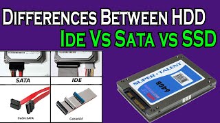 Difference Between Hard Drives  IDE vs SATA vs SSD  Which Is Best Hard Drives For You [upl. by Zurn]