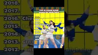 TOP 10 ICONIC KPOP SONGS OF 20102019kpop idol Goodgirlbadgirl missA troublemaker Hyuna [upl. by Raynata654]