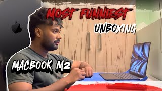 MACBOOK M2 UNBOXING Funny vlog [upl. by Teferi399]