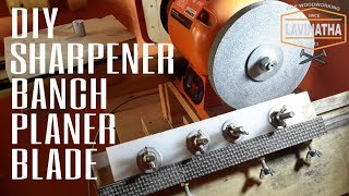 DIY SHARPENER BANCH PLANER BLADE [upl. by Ahseyn289]