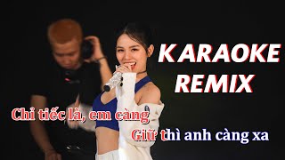 Karaoke Remix  Chỉ tiếc là  Tuệ Ny  Váy cưới em giống như bông tuyết [upl. by Enomsed133]