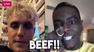 Jake Paul Fights With Soulja Boy On Instagram Live Insane Footage [upl. by Spalla]