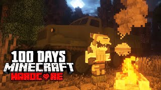 I Survived 100 Days in a Zombie WAR in Minecraft Hardcore [upl. by Mcferren]