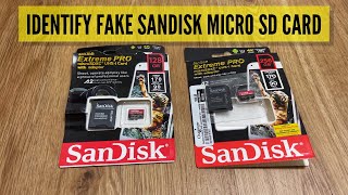 How to tell a fake SanDisk Micro SD Memory Card [upl. by Gnod]