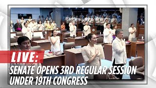 Senate opens third regular session of 19th Congress  ABSCBN News [upl. by Weisler]