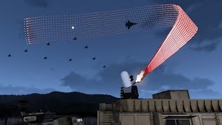 Air Defense System vs Fighter Jets  CRAM CIWS in Action  Attack Helicopters  Shooting Down [upl. by Gerhard]