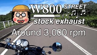 W800 Street stock exhaust【バイクの音だけ】 [upl. by Alveta]