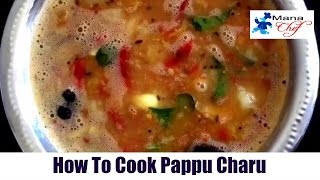 Pappu Charu Andhra Style Cooking Recipe [upl. by Annoik]