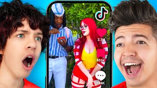 Exposing My LITTLE BROTHERS TikTok Likes [upl. by Shlomo]