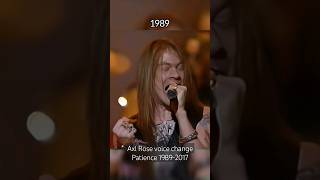 Axl Rose voice change Patience 19892017 gunsnroses axlrose gnr fyp shorts short rock music [upl. by Hecker]