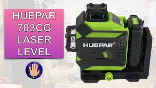 Huepar 703CG Laser Level Demonstration and Review👍 [upl. by Tloc]