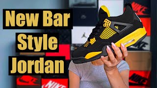 HOW TO NEW BAR LACE JORDAN 4s  AIR JORDAN 4 LACE STYLE [upl. by Delacourt]