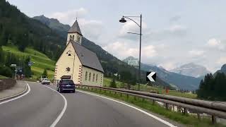 Moena  Canazei driving in dolomites Trentino [upl. by Aural194]